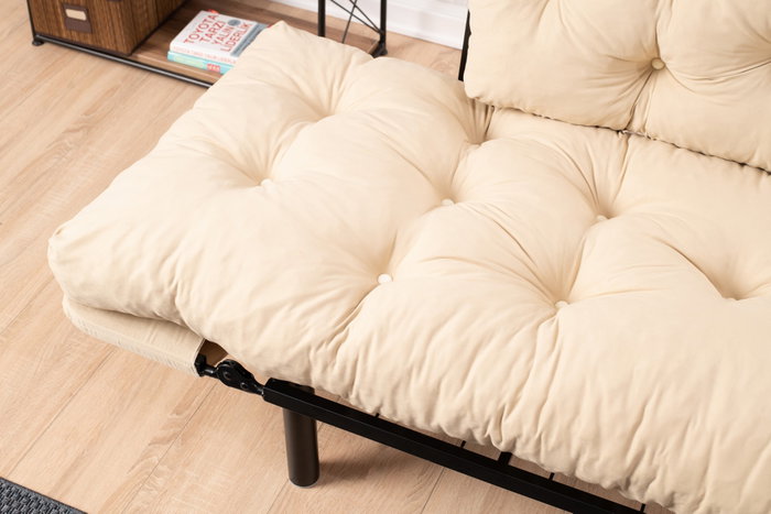 Atelier Del Sofa Nitta - Sofá-Cama de 2 Plazas en Crema Atelier Del Sofa Nitta - Sofá-Cama de 2 Plazas en Crema